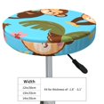 thumbnail image 4 of Haiem Monkeys Swinging from Palms Cushion Round Bar Chair Seat Cover Bar Chair Cushion Covers Elastic Washable Bar Chair Cover,Protects from Scratches and Stains-12 inch, 4 of 7