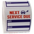 thumbnail image 1 of 1 Roll of Oil Change Sticker Car Oil Changing Service Sticker Car Repair Oil Change Service Label, 1 of 9