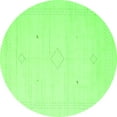thumbnail image 1 of Ahgly Company Indoor Round Solid Green Modern Area Rugs, 4' Round, 1 of 1