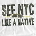 thumbnail image 2 of New York City T-Shirt Nyc Like A Native Unisex Graphic Tee For Men & Women, 2 of 7
