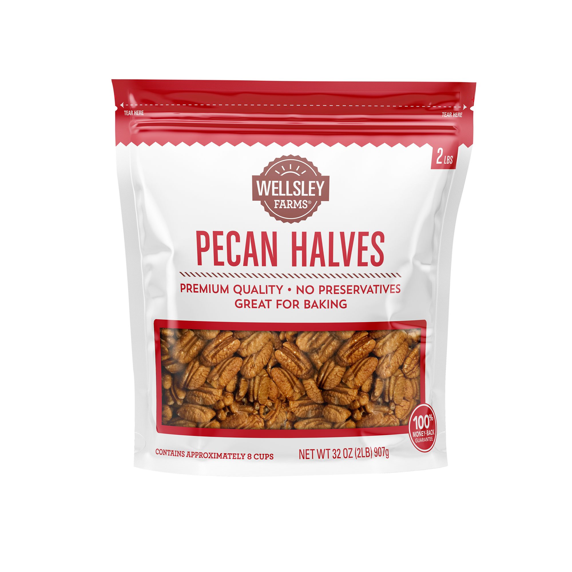 Wellsley Farms Pecan Halves, 2 lbs.
