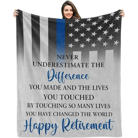 Classy Retirement Gifts for Women 2025, Retired Gifts for Women Coworker, Coworker Leaving Gifts Blanket 50"x60", Retirement Decorations for Women, Womens Goodbye Gifts, Going Away Gifts Idea