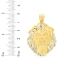 thumbnail image 3 of Floreo 10k Yellow Gold Roaring Lion Two-Tone Pendant Medium, 3 of 3