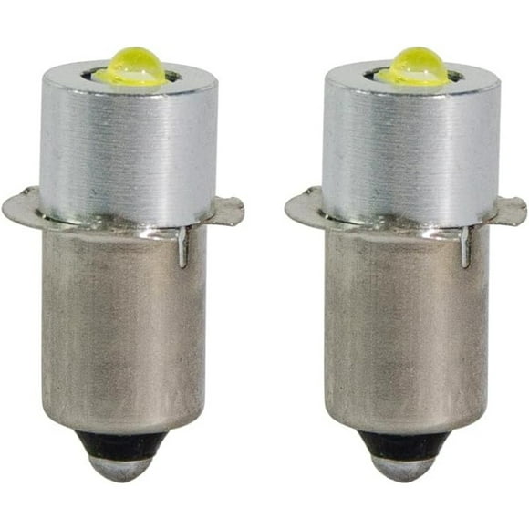 Changmaiu 2 pcs LED Flashlight Replacement Bulb,for Ryobi Milwaukee Craftsman Lamp Torch Lantern Bike Work Light Maglit Bulbs,with 18V 12V 19.2V 6-24 Volt and 3W 247LM PR2 P13.5S LED Conversion Kit