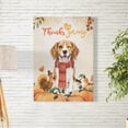 thumbnail image 2 of Happy Thanksgiving Beagle with Turkey Pumpkins Autumn Vibes Vertical Matte Canvas Poster Beagles Dog Lover Gifts Idea Wall Art Home Decor - 12018, 2 of 5