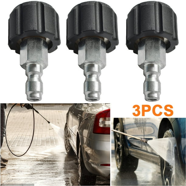 Accesorios para Pistola para Lavado Autos Conector Enchufe Rápido A Adaptador Universal Interno 14/15 M22 (1/4)