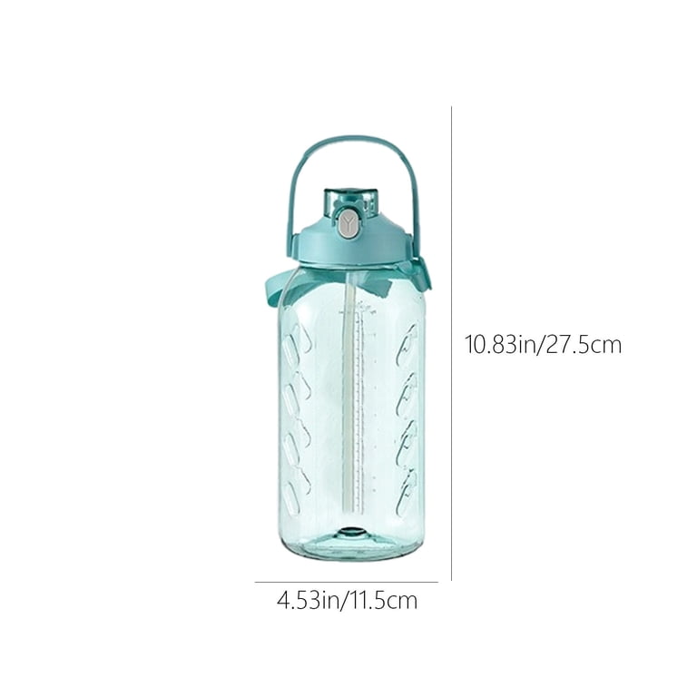 1/2 Gallon Water Bottles with Straw, 74.36 oz / 2.2L Water Bottle  Innovative 2-in-1 Lid Gym Bottle, Large for Sports Fitness Camping Water  Jug(Green) - Walmart.com
