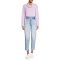 thumbnail image 2 of Time and Tru Women's Plush Cowl Neck Pullover Sweater, 2 of 5
