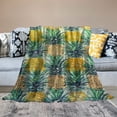 thumbnail image 2 of Orinice Pineapples Warm Lightweight Blanket Soft Fleece Blankets for All Seasons - Multiple Sizes Available 40x50in, 2 of 6