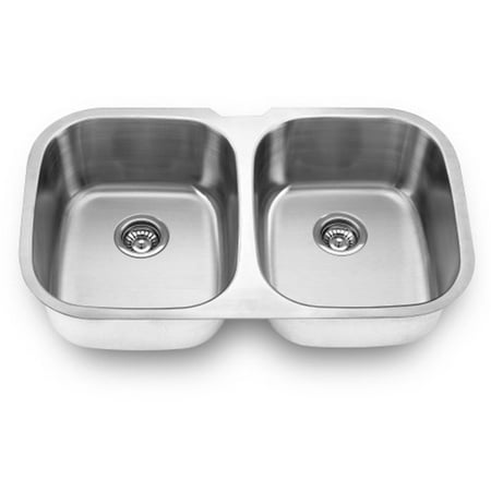 UPC 845805005566 product image for Yosemite Home Decor 20.5 x 34.5 Stainless Steel Undermount Double Sink | upcitemdb.com