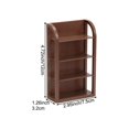 thumbnail image 7 of Jiibva 1:12 Dollhouse Miniature Storage Rack 4 Tier Shelves Storage Shelf Doll House Furniture Decor, 7 of 7