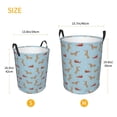 thumbnail image 3 of Fotbe Dachshund Dog Cesto de Ropa con Asas, Cesto Impermeable de Gran Capacidad, Bolsa de Lavado para Dormitorio, Cesto de Ropa con Ruedas y Asas-Medium, 3 of 6