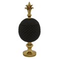 thumbnail image 1 of Plutus Brands PBTH92138 Pot d'Ananas en Résine avec Couvercle&44; Noir, 1 of 1