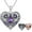 Natural Amethyst Locket Only, variant on Natural Gemstone Heart Locket Necklace for Women 925 Sterling Silver Locket Necklace That Holds Pictures Photo Custom Lockets Jewelry Personalized Genuine Amethyst Locket Gifts