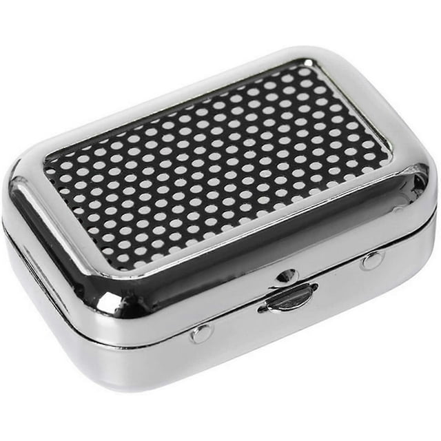 Cenicero portátil de bolsillo de metal con tapa para puros