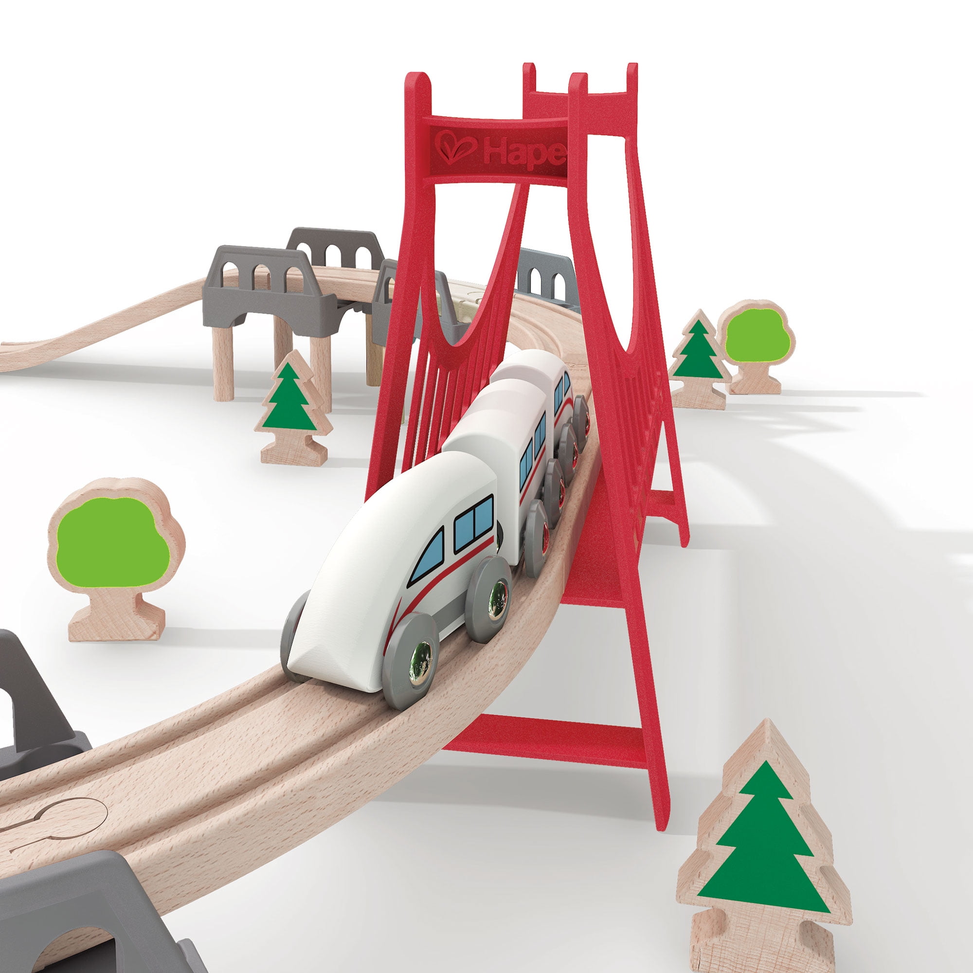 hape double loop railway set