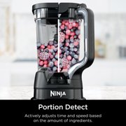 Ninja Detect Kitchen System 72-Oz Blender, Feed Chute with Slicing & Shredding Disc, 3 Speeds, Smoothies, Crush, Chop, Dough, BlendSense Technology, 1700PW, TB400WM Silver