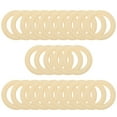 thumbnail image 4 of 25Pcs Wooden Rings for DIY Unpainted Macrame Rings Hand-made Rings Crafts DIY Ring Crafts, 4 of 8