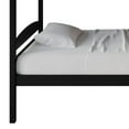 thumbnail image 6 of Castle Place Contemporary Twin over Twin Wooden Convertible Bunk Bed, Black, 6 of 16
