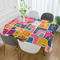 thumbnail image 2 of Yayeee Tablecloths for Rectangular Tables 60 x 60 inch Party Table Cover, Art Map, 2 of 6