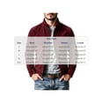 thumbnail image 4 of Zynoxe Mens Corduroy Jacket with Chest Pockets Classic Stand Collar Zip‑Up Jacket Warm Long Sleeve Casual Jackets Retro Solid Color Workwear Jacket for Men Wine M, 4 of 10