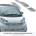 thumbnail image 3 of APS Compatible with Smart Fortwo 2008-2012 Stainless Steel SS Polished Chrome Horizontal Billet Grille Insert Combo Z66601A, 3 of 7