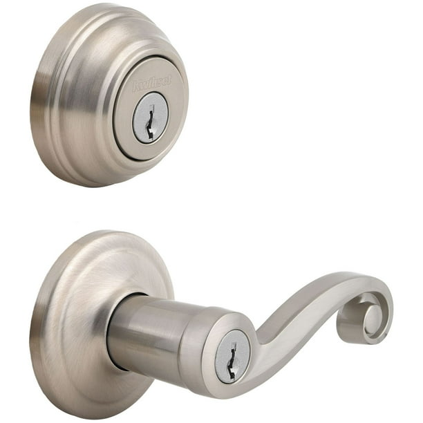 Kwikset 991 Lido Keyed Entry Lever and Single Cylinder Deadbolt Combo