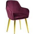 thumbnail image 1 of Sillón Comedor Eames Tapizado Rack & Pack  Vino Terciopelo Sala Habitación, 1 of 4