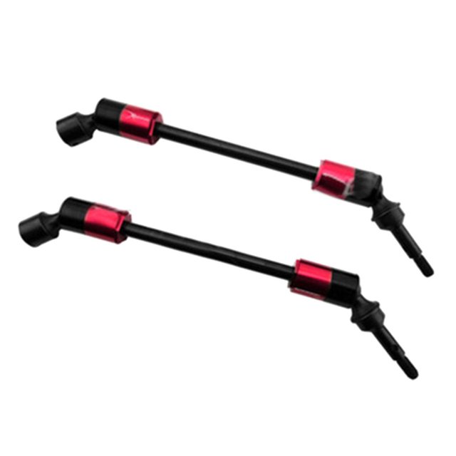 Ejes de eje de transmisión oscilante CVD estriados YONGSHENG Rojo 1/10 E-revo Summit Revo 3.3 E-maxx T-Maxx