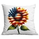 thumbnail image 2 of Funda de almohada de girasol sin núcleo, funda de cojín para sofá del Día de la Independencia, 2 of 5