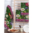 thumbnail image 2 of Spring Flowers Kitchen Dish Towels for Drying Dishes Set of 3, Purple Boho Farmhouse Botanical Florals Waffle Weave Microfiber Hand Tea Bathroom Towels Quick Dry & Absorbent Towel 15.7x23.6, 2 of 7