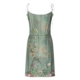 thumbnail image 3 of Nuoqisi Dress Women Print Fashion Spaghetti Strap Dresses Loose Fitted Tie Front Cami Sundress 2026, 3 of 6