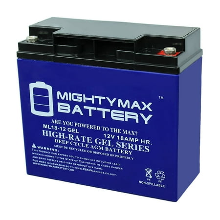 12V 18AH GEL Battery for BOOSTER PAC ES2500, SLA,VRLA RECH