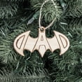 thumbnail image 2 of Ornament - Batdad - Raw Wood 2x4in, 2 of 8