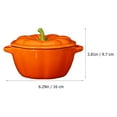 thumbnail image 3 of MasteelfCA 1pc Ceramics Craft Food Bowl Multipurpose Storage Bowl Creative Pumpkin Bowl, 3 of 7