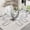 1 Table+6 White Chairs, variant on NYEESS 7-Piece Glass Dining Table Set for 6 with Tempered Glass Top and 6 Upholstered PU Chairs Chrome Base for Dining Room Kitchen