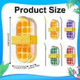 thumbnail image 3 of Ice Cube Tray & Tray with Lid Silicone with Storage Box Leak Proof Portable Ice Maker for Freezer Includes Stainless & Cleaning Brush, 3 of 4