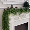 thumbnail image 3 of Christmas Decoration Soft Rubber Pine Needles Leaves Simulation Rattan Wall Hanging Realistic Texture For Home Holiday Decor Festive Party Indoor Outdoor Use Durable Material 1Pc 0.66 Lb, 3 of 4