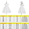 thumbnail image 6 of Sunisery 2Pcs Baby Girls Christening Outfit Floral Embroidered Baptism Dress Gown with Bonnet Clothes Set, 6 of 6