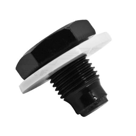 Magnetic Drain Plug Black For CFR Performance Oil And Transmission Pans 1/2"-20