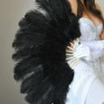 thumbnail image 4 of 6-8inch(15-20cm) Ostrich Feathers Plume for Wedding Centerpieces Home Decoration Pack of 15pcs (Black), 4 of 4