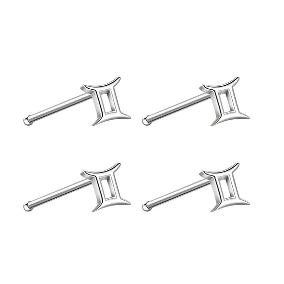 DESIGNICE 2026 New 4Pcs Nose Studs,20G Cz Nose Piercing,Stainless Steel Piercing Jewelry