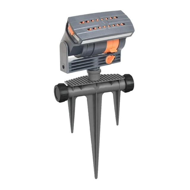 Rociador oscilante ajustable Connectación rápida Versátil Portable Portable 9.8x2x13.2 pulgadas Base de pines con 16 boquillas