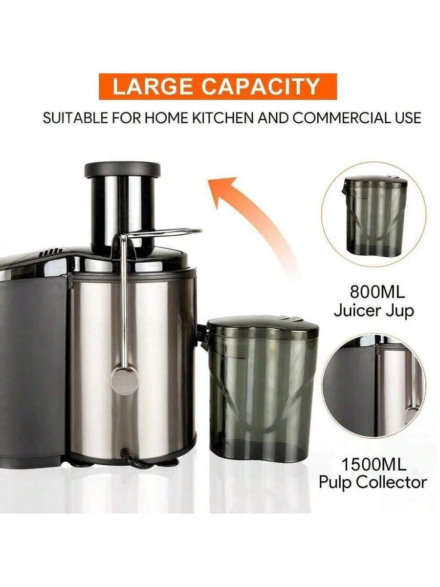 800W Electric Juicer Fruit Vegetable Blender Juice Extractor Citrus Machine New