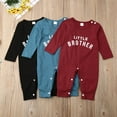 thumbnail image 2 of Douhoow Newborn Baby Boy Letter Print Romper Spring Infant Long Sleeve O-neck Jumpsuit, 2 of 9