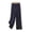 Navy, variant on Womens Pajamas Pants Soft Knit Star Print Ruffle Elastic Waist Wide Leg Loose Sleepwear