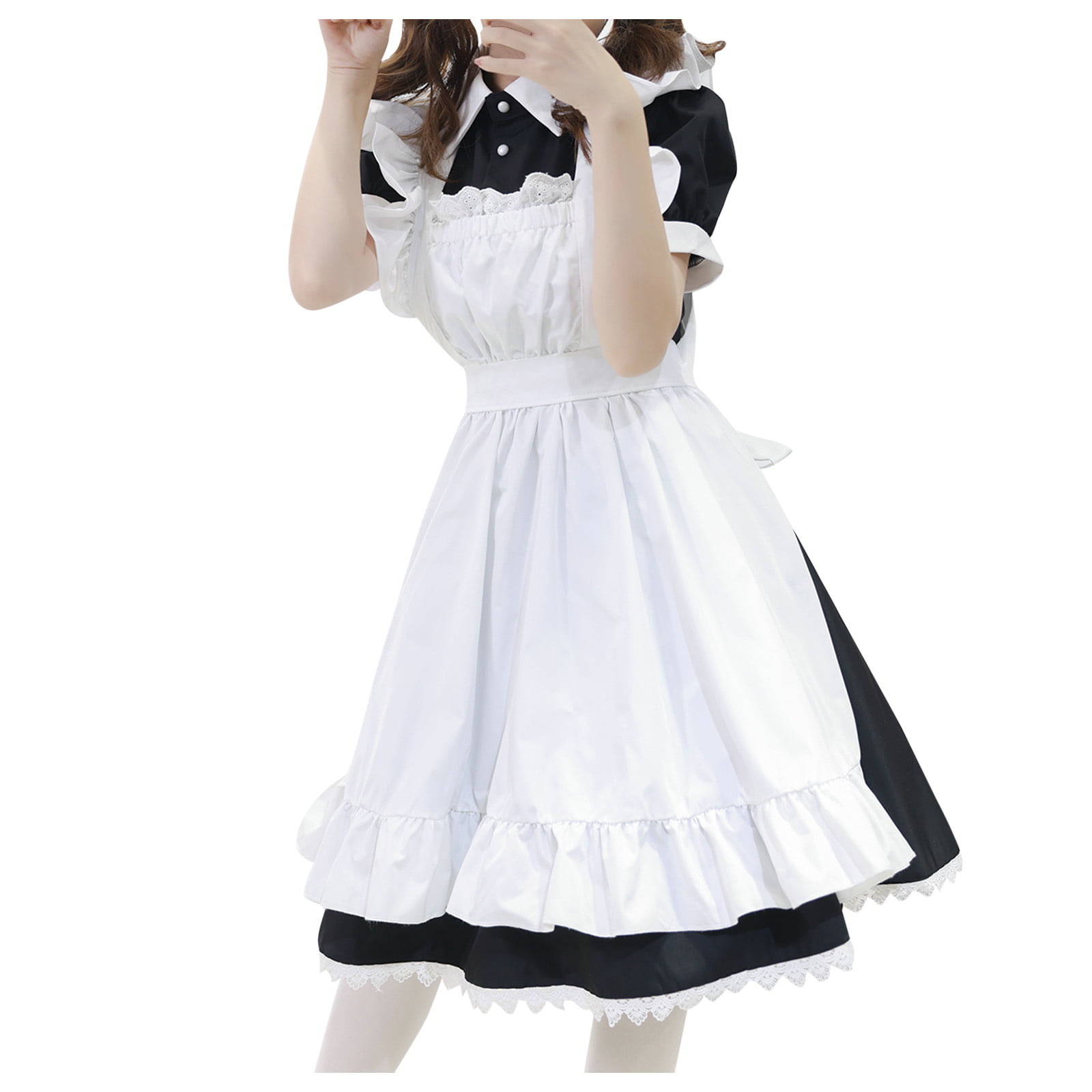 Asia France Maid Cosplay Fancy Dress Halloween Party Costume Wear Size S-M 