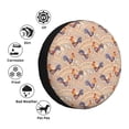 thumbnail image 2 of Kdxio Roosters In Floral for Tire Cover Wheel Protectors Tyre Covers Weatherproof Wheel Covers Universal Fit for Trailer Rv SUV Truck Camper Travel Trailers 16 inch, 2 of 5