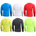 thumbnail image 4 of Men Long Sleeve Sports Compression Basketball Running Tops Tight T Shirts Fast Drying Fitness GYM Base Layer Tops, 4 of 5