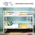 thumbnail image 6 of Giantex Twin Bunk Bed, Solid Wood Twin Over Twin Bunk Bed, Bunk Beds with with Ladder and Safety Rail (White), 6 of 8